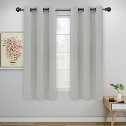 Miniatura 228 de Easy-Going - Cortinas opacas para dormitorio, aislamiento térmico sólido con ojales, cortinas de ventana para reducción de ruido, cortinas