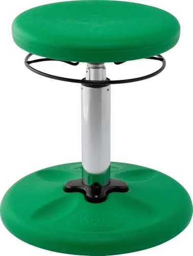 Miniatura 18 de Kore - Silla de altura ajustable, asiento activo para niños, adolescentes: Mejor que una pelota de equilibrio, asientos flexibles para aula. Verde