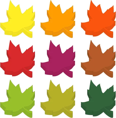 Miniatura 9 de Geyee Juego de 108 tableros de anuncios cristianos de hojas de otoño para Acción de Gracias, hojas religiosas de arce, troqueladas