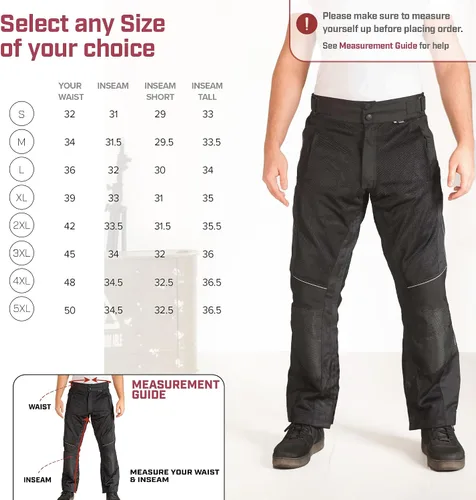 Miniatura 2 de Pantalones de malla de motocicleta para hombre, pantalones de equitación con cremallera completa para deportes powersports blindados Adv CE sobre