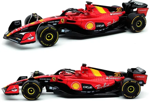 1/43 F1 2023 SF23 16# Charles Leclerc Scuderia SF23 55# Carlos Sainz aleación coche fundido a presión modelo modelo regalo (1/43 SF23 Monza #16)