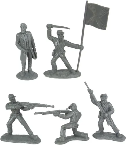 Miniatura 4 de BMC Civil War Plastic Army Men - 26 figuras de soldado de la batalla de Appomattox