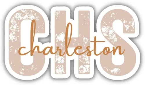 Miniatura 7 de CHS Charleston - Adhesivo de viaje con código del aeropuerto de Carolina del Sur, varios colores, cuaderno planificador de botellas de agua