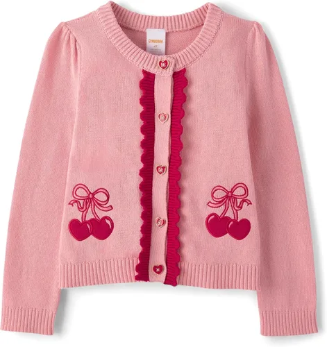 Miniatura 17 de Gymboree - Cárdigan de manga larga con botones frontales para bebés y niñas pequeñas Blanco