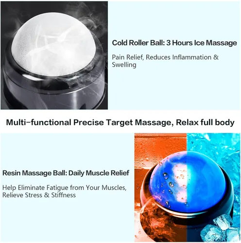 Miniatura 5 de Bola de masaje montable, masajeador de recuperación muscular 3 en 1, para aliviar el dolor, liberación miofascial, nudos y tejido profundo, terapia
