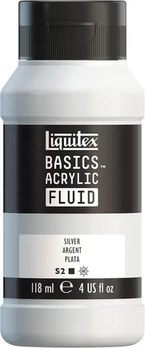 Miniatura 62 de Liquitex BASICS Pintura acrílica fluida, botella de 118ml (4 onzas), tono amarillo cadmio medio Tono medio amarillo cadmio