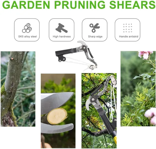 Miniatura 8 de Scicalife Tijeras de podar de 7.87 pulgadas, tijeras de podar para jardín, herramienta de mano resistente al óxido para arbustos, árboles, flores