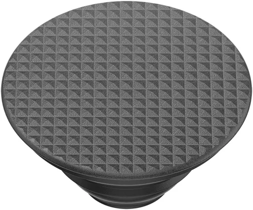 Miniatura 4 de PopSockets Agarre para teléfono con soporte expandible, agarre adhesivo, color negro con textura moleteada