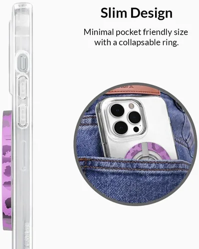 Miniatura 5 de VELVET CAVIAR Compatible con MagSafe Phone Grip – Soporte de anillo magnético con soporte ajustable – Accesorios MagSafe extraíbles para iPhone 16