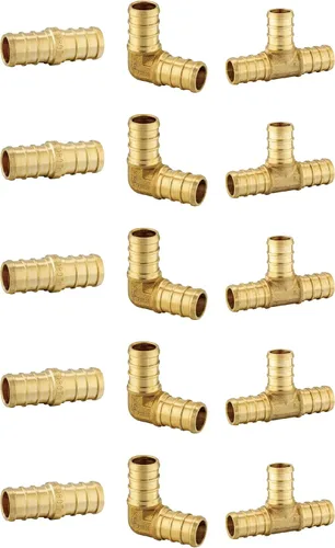 Miniatura 6 de EFIELD Tubo Pex-b de 1/2 pulgada y 2 x 100 pies (200 pies), para agua potable, agua fría y caliente, accesorio de latón, herramienta de abrazadera