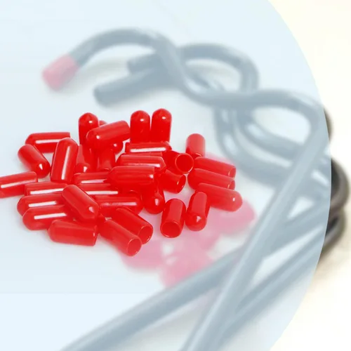 Miniatura 5 de Cubierta de tapa de extremo redondo de goma de 1.06 pulgadas (1.063 in), protectores de rosca de tornillo de PVC flexible de tubería de tubería