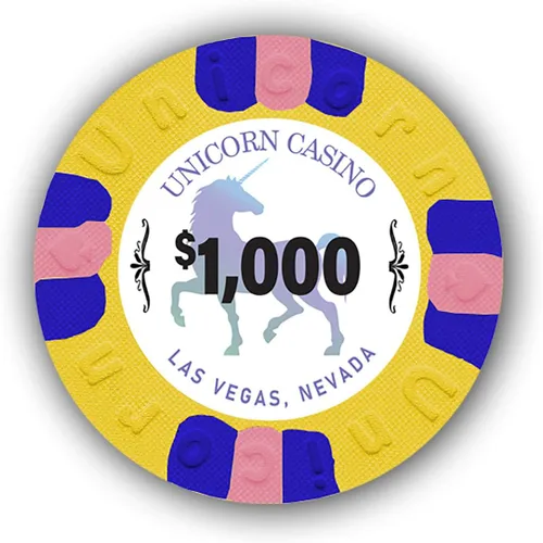 Miniatura 4 de DA VINCI Paquete de 50 fichas de póquer Unicorn All Clay de 0.32 oz con denominaciones, auténticas fichas de casino ponderadas Negro $100