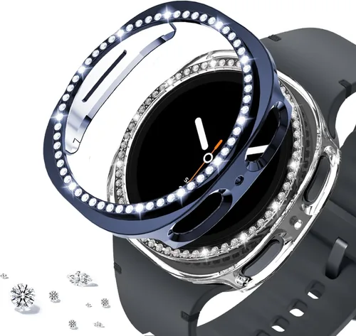 Miniatura 108 de DEALELE Paquete de 1 + 3 fundas y protector de pantalla compatible con Samsung Galaxy Watch FE / 5/4 de 1.575 pulgadas, funda protectora
