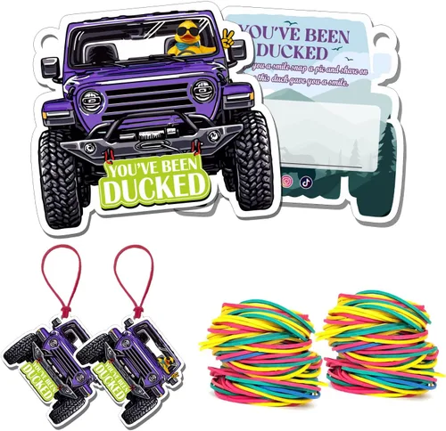 Miniatura 15 de You've Been Ducked - Tarjeta de juego, tarjeta de juego para Jeep o SUV, etiquetas de pato, pato de goma para etiquetas, diseño de automóvil de 4 4