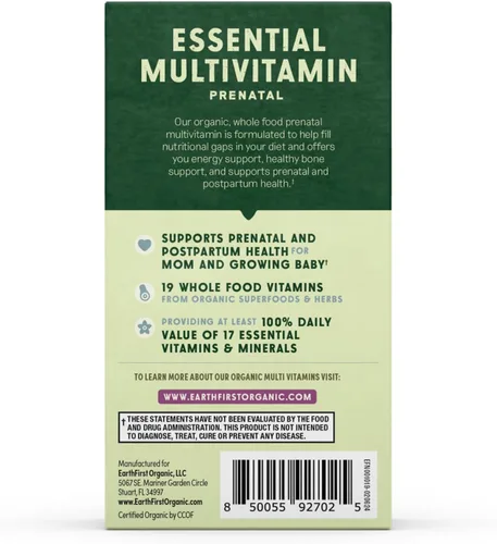 Miniatura 8 de Multivitamínico prenatal una vez al día para mujeres para concepción, embarazo, posparto y lactancia, folato, hierro y mezcla de alimentos