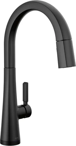 Miniatura 22 de Delta Grifo Monrovia Dorado para cocina, grifos de cocina con rociador desplegable, grifo de fregadero de cocina, grifo dorado para fregadero