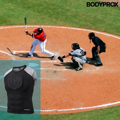 Miniatura 5 de BODYPROX Camiseta protectora de pecho de béisbol