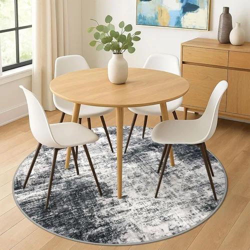 Miniatura 599 de IOHOUZE Alfombra abstracta lavable de 3 x 12 pies para pasillos, antideslizante para cocina, camino de entrada de lana sintética para interiores