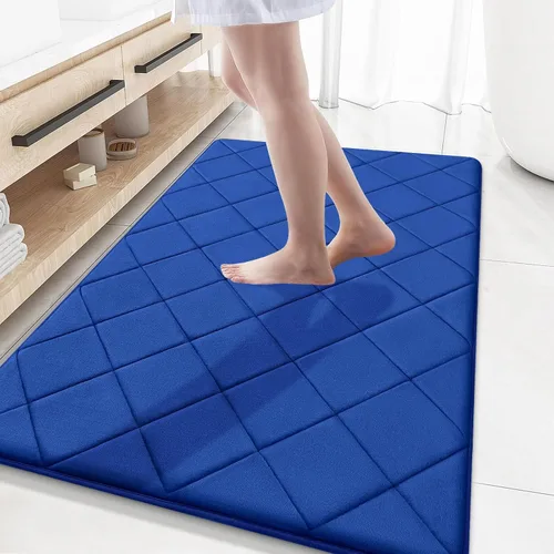 Miniatura 149 de OLANLY Tapete de baño de espuma viscoelástica de 24 x 16 pulgadas, ultra suave y absorbente, lavable a máquina, cómodo tapete de baño para suelo