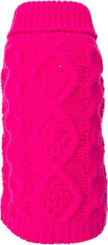 Miniatura 8 de The Worthy Dog Suéter de cuello alto de punto grueso, ropa cálida de invierno para perro, trajes de abrigo para mascotas para clima frío - XXS, gris