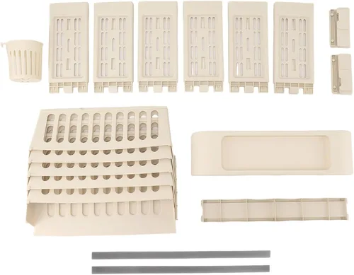 Miniatura 9 de Diydeg Estantería de almacenamiento para libros de 6 niveles, estantería extraíble y única, carrito de almacenamiento delgado para libros, estante