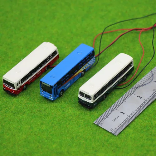 Miniatura 3 de EBS15002 4pcs 1:150 Modelo Iluminado Autobús de Coches con 12V Luces LED para Diseño de Edificio Fundido a Presión Nuevo