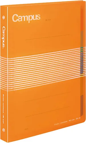 Miniatura 7 de KOKUYO Campus B5 Cuaderno de carpetas con 5 separadores de pestañas, cubierta de PP, 26 agujeros, capacidad de 100 hojas, azul, importación de Japón