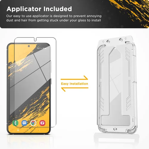 Miniatura 3 de magglass Paquete de 2 protectores de pantalla diseñados para Samsung Galaxy S23 de vidrio templado, protector de pantalla de cobertura completa UHD