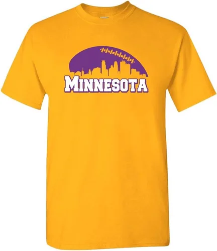 Miniatura 39 de Xtreme Apparrel City Skyline - Camiseta de hombre para los aficionados al fútbol americano Baltimore - Camisa púrpura