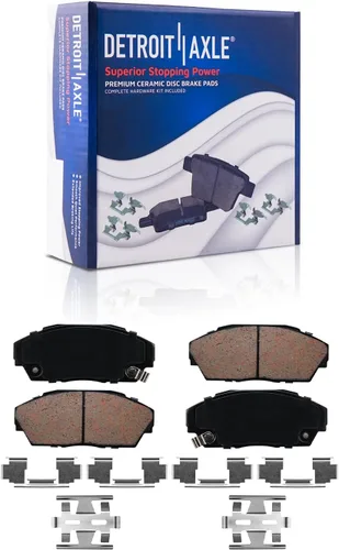 Miniatura 11 de Detroit Axle - Kit de freno trasero para Ford Explorer 2020-2025 2024-2025 Rotores de freno de disco Mustang Pastillas de freno de cerámica