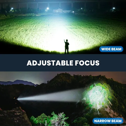 Miniatura 2 de Linterna recargable de 99,000 lúmenes - Paquete de 3 linternas LED brillantes con 5 modos, linterna impermeable de mano para camping, hogar, exterior