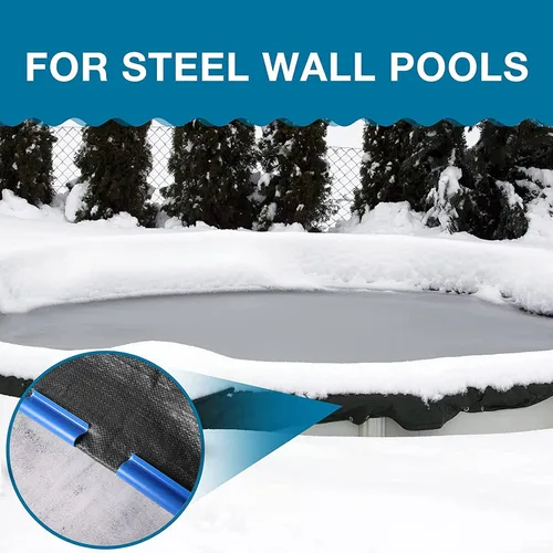 Miniatura 7 de Nuanchu Clips de cubierta de piscina para piscinas sobre el suelo, 3.15 pulgadas, resistente al viento, clips para piscinas sobre el suelo