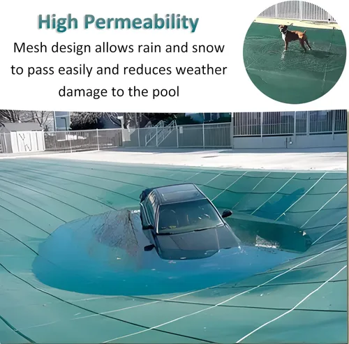 Miniatura 6 de Mantas protectoras de piscina resistentes para invierno, 3, 6, 9, 12, 15, 18, 21, 24, 27, 30, 33, 36, 39 pies, para exteriores, cubiertas