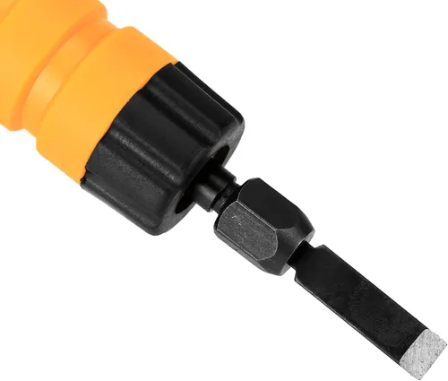 Miniatura 9 de YWBL-WH Herramienta eléctrica de cuchillo de grabado de cincel de madera para tallar en madera, 5 cuchillas, llave de repuesto suave y flexible