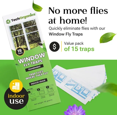 Miniatura 5 de Trampa para moscas en interiores o exteriores Las trampas para moscas de ventana son transparentes y transparentes También para polillas