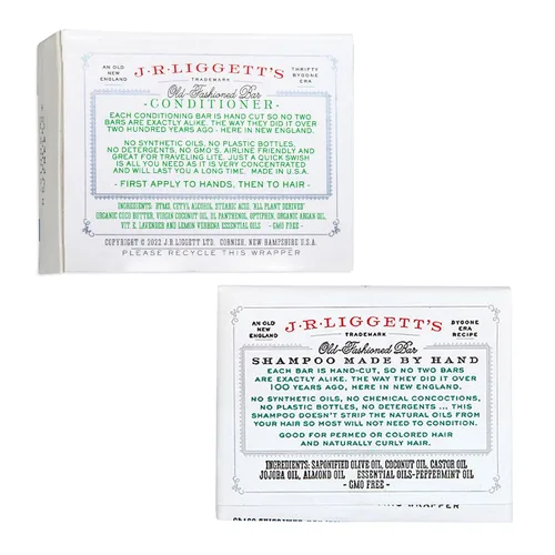 Miniatura 8 de J.R.LIGGETT'S - Barra de champú y acondicionador de fórmula de jojoba y menta, paquete de 3 unidades, totalmente natural, juego sólido