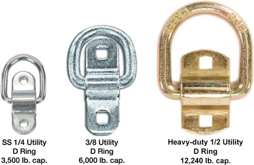 Miniatura 5 de Pesada 12,240 lb Cap. Tiedown y placa trasera w/2 – 1/2" hardware, Paquete de 2