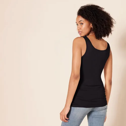 Miniatura 4 de Tienda Essentials - Camiseta ajustada sin mangas para mujer, paquete de 2