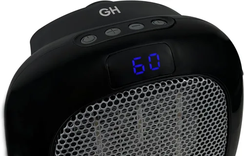 Miniatura 5 de Good Housekeeping - Calentador de pared mini para interiores con termostato y control remoto, 750 W, negro