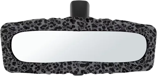 Miniatura 35 de Funda para espejo retrovisor de automóvil con estampado de vaca negro, protector de espejo retrovisor automático elástico