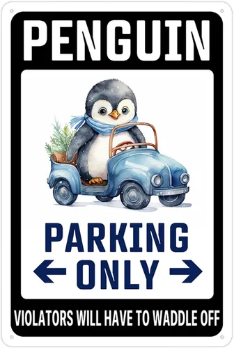 Regalos de pingüinos, decoración de tortuga para el hogar, letrero científico, decoración de fiesta de pingüinos, lindos pingüinos, accesorios de