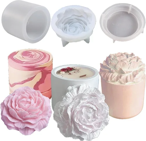 Miniatura 11 de Moldes cruzados de silicona para velas cruzadas, moldes de freshie de automóvil para cuentas aromáticas para freshies, moldes de resina epoxi