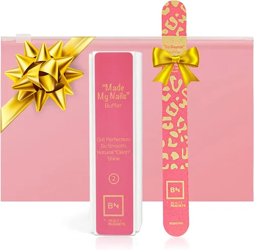 Miniatura 6 de Made My Nails Buffer, Ultimate Shine Bloque de pulido de uñas de 3 vías con lima de uñas profesional, grano 120/180, herramienta de manicura todo