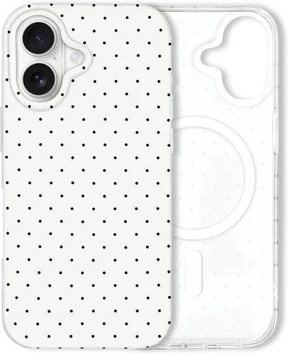 Miniatura 141 de Hython Funda para iPhone Air, diseño estético de lunares lindos, funda simple de 6.5 pulgadas, delgada, antiarañazos, parachoques de TPU suave, a