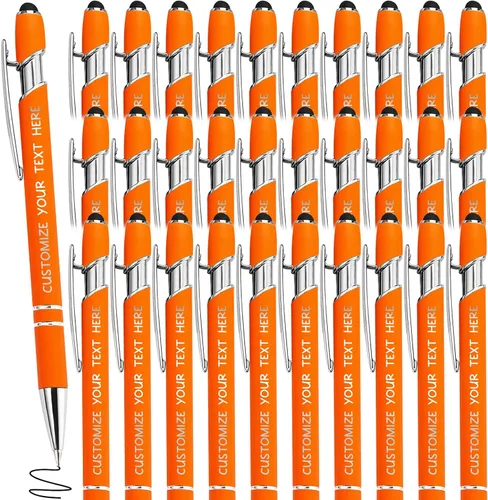 Miniatura 49 de Bolígrafos personalizados con lápiz óptico y grabado gratis, bolígrafos personalizados para negocios, graduación, aniversarios (hasta 500 unidades)