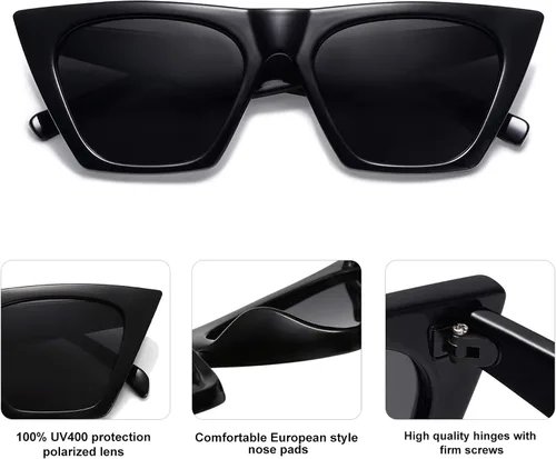Miniatura 3 de SOJOS Trendy Oversized Square Cateye Polarized Sunglasses for Women and Men