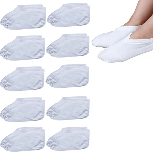 Miniatura 8 de 2 pares de calcetines curativos para pies secos para hombres y mujeres, loción, calcetines hidratantes para spa durante la noche absorbentes