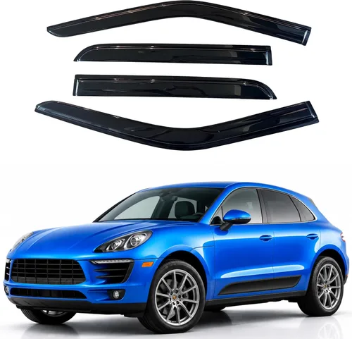 Miniatura 404 de IG - Visera para ventana para Ford Bronco y F150-F350 1980-1996, deflector lateral tipo cinta adhesiva, resistente, contra lluvia y viento