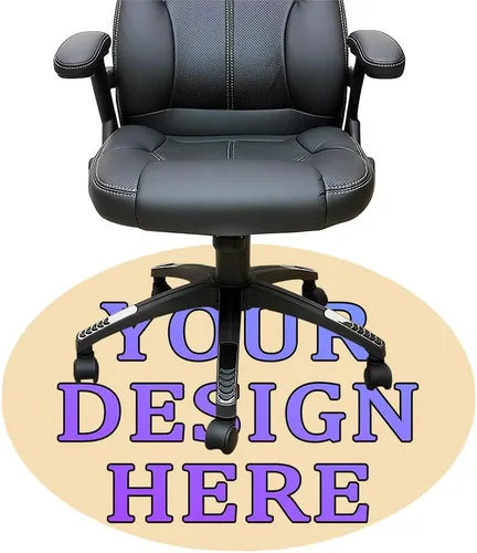 Miniatura 61 de Tapete redondo personalizado para silla de escritorio de oficina, diseño de tu propio logotipo de foto, texto, alfombrillas circulares
