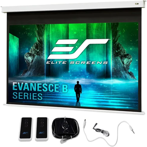 Miniatura 12 de Elite Screens Evanesce Tab-Tension B, pantalla de proyección de 110 pulgadas 16:9, 4K / 8K HD, pantalla de proyección eléctrica con tensión de Blanco